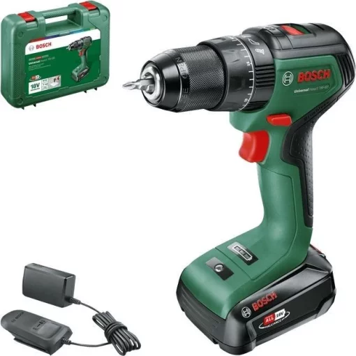 Шурупокрут-дриль акумуляторний Bosch UniversalImpact 18V-60 18В 1х2А·год 60Нм 0-500·0-1900об/хв кейс ЗП 1.3кг