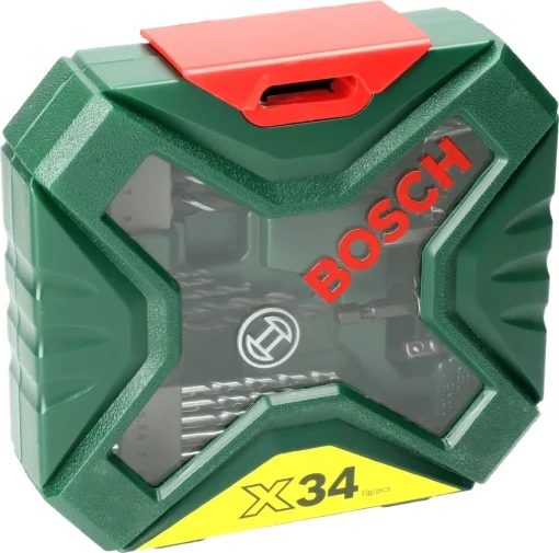 Шурупокрут-дриль акумуляторний Bosch EasyImpact 18V-40 18В 2х2А·год 20·38Нм 0-430·0-1630об/хв кейс ЗП набір 34шт (АС Xline) 1.4кг