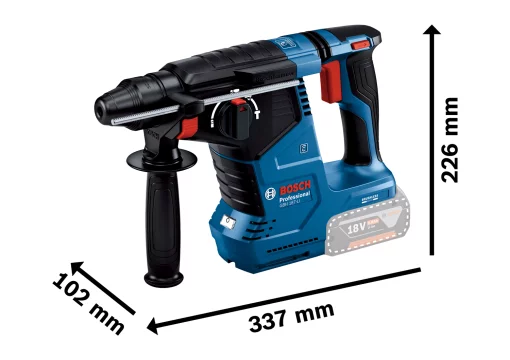 Перфоратор акумуляторний Bosch Professional GBH 187-LI SDS-Plus 18В 2.4Дж 2.9кг без АКБ та ЗП