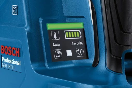 Перфоратор акумуляторний Bosch Professional GBH 187-LI SDS-Plus 18В 2х5А·год 2.4Дж 2.9кг кейс