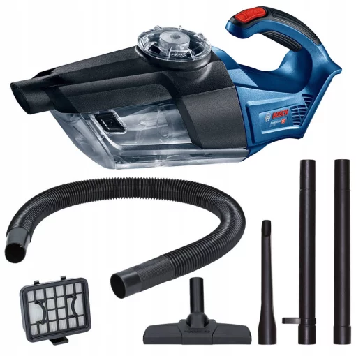 Набір із двох акумуляторних інструментів Bosch Professional 18В дриль-шурупокрут GSB 18V-50 пилосмок GAS 18V-1 швидкий зарядний пристрій GAL 1880 CV акб 2х5А·год кейс L-BOXX