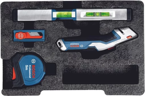 Набір професійних викруток та змішаних ручних інструментів Bosch Professional L 3.5, SL6.5, TX15, TX20, PH1, PZ 2мм, рулетка 5м, рівень 25см 19шт