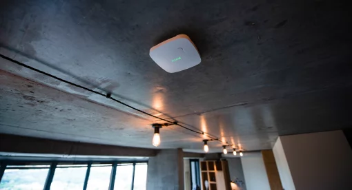 Датчик диму і чадного газу Ajax FireProtect Plus, Jeweler, бездротовий, білий