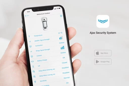 Датчик руху вуличний з фотофіксацією Ajax MotionCam Outdoor, Jeweler, бездротовий, білий (26074.84.WH1)
