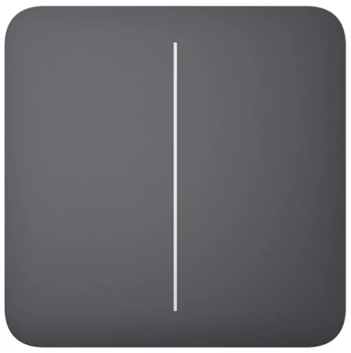 Кнопка для двоклавішного вимикача Ajax SoloButton 2-gang for LightSwitch, Jeweler, бездротовий, graphite