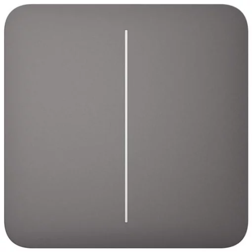 Кнопка для двоклавішного вимикача Ajax SoloButton 2-gang for LightSwitch, Jeweler, бездротовий, grey