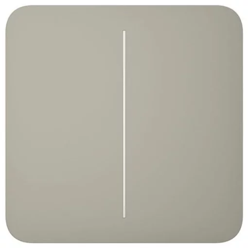 Кнопка для двоклавішного вимикача Ajax SoloButton 2-gang for LightSwitch, Jeweler, бездротовий, olive