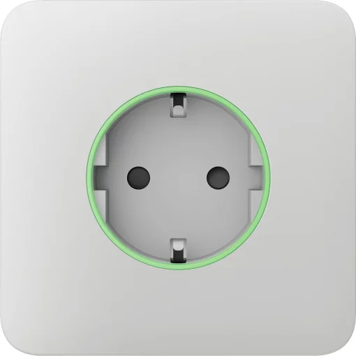 Передня панель для вбудованої розетки Ajax SoloCover for Outlet smart, Jeweler, бездротова, білий