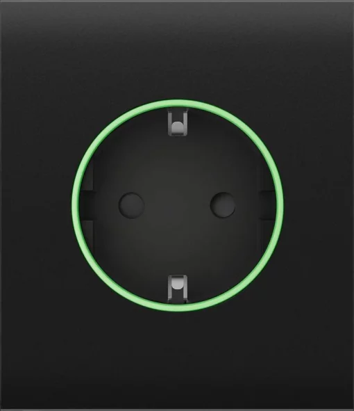 Центральна панель для вбудованої розетки Ajax CenterCover for Outlet smart, Jeweler, бездротова, чорний