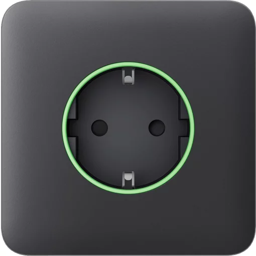 Передня панель для вбудованої розетки Ajax SoloCover for Outlet smart, Jeweler, бездротової, graphite