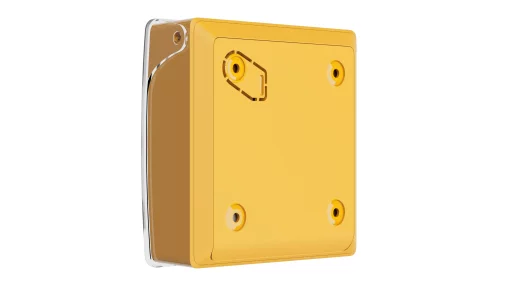 Бездротова настінна кнопка для активації пожежної тривоги вручну для житлових об'єктів Ajax Manual Call Point, jeweller, бездротовий, жовтий