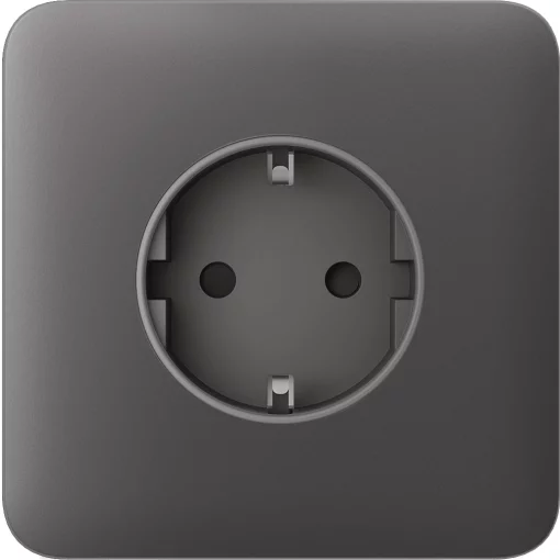 Передня панель для вбудованої розетки Ajax SoloCover for Outlet Basic, grey