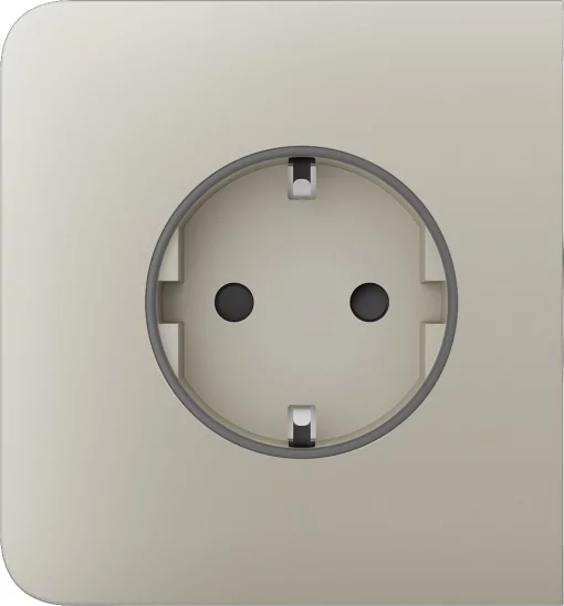 Бічна панель для вбудованої розетки Ajax SideCover for Outlet Basic, ivory
