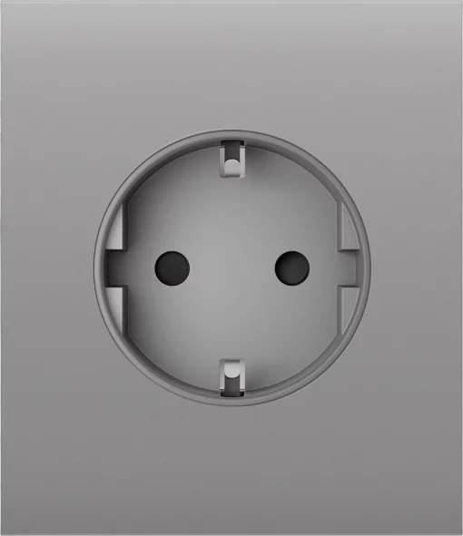 Центральна панель для вбудованої розетки Ajax CenterCover for Outlet Basic, fog
