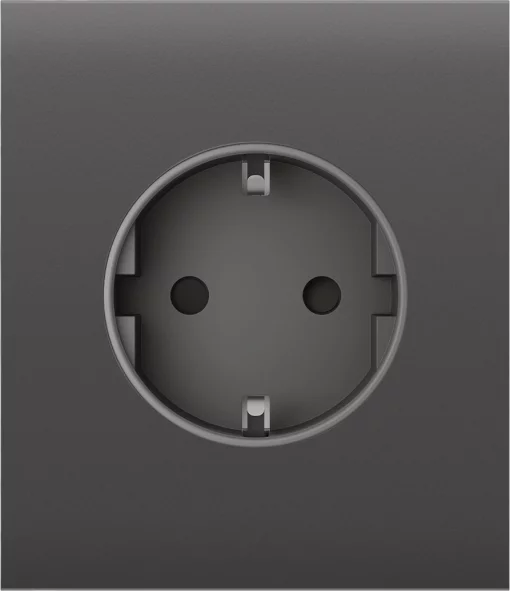 Центральна панель для вбудованої розетки Ajax CenterCover for Outlet Basic, grey