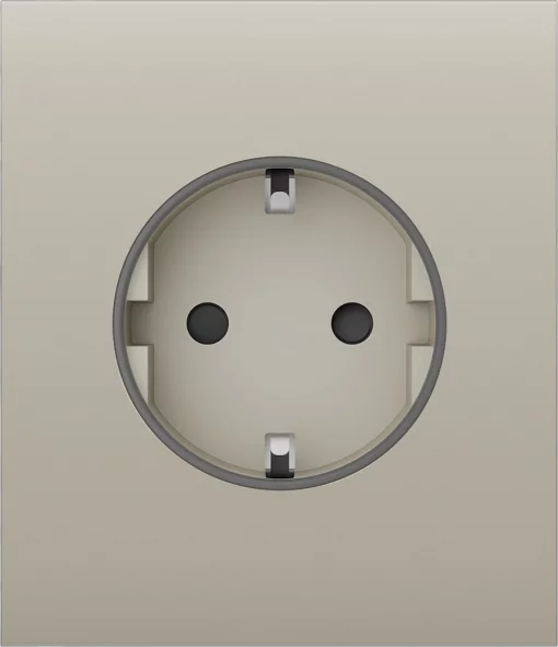 Центральна панель для вбудованої розетки Ajax CenterCover for Outlet Basic, ivory