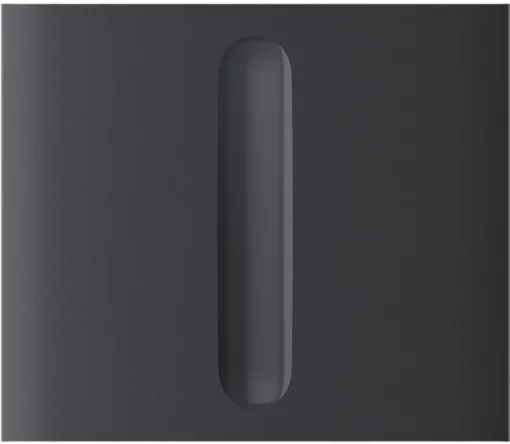 Кнопка центральна для одноклавішного вертикального вимикача димера Ajax CenterButton Dimmer Vertical 1-gang 2-way for LightSwitch, Jeweler, бездротовий, graphite