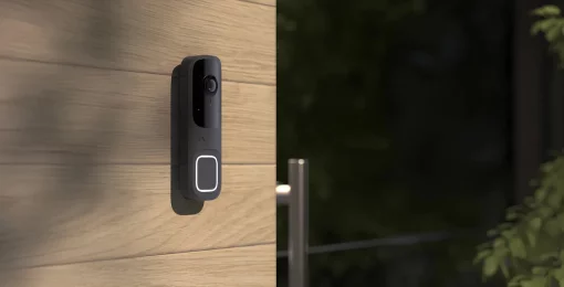 Відеодзвінок Ajax Doorbell, універсальне встановлення, 4 мп, 155° вертикальний 90° горизонтальний, іч 6м, дальнісь виявлення руху 4м, штучний інтелект, wi-fi, graphite