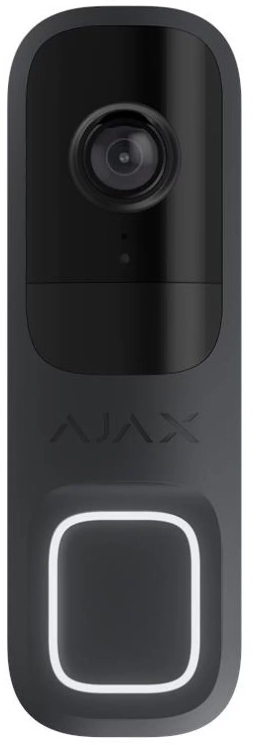 Відеодзвінок Ajax Doorbell, універсальне встановлення, 4 мп, 155° вертикальний 90° горизонтальний, іч 6м, дальнісь виявлення руху 4м, штучний інтелект, wi-fi, graphite