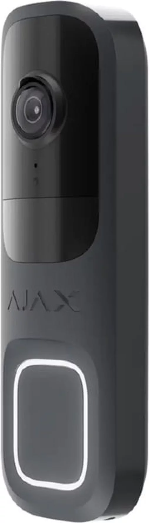 Відеодзвінок Ajax Doorbell, універсальне встановлення, 4 мп, 155° вертикальний 90° горизонтальний, іч 6м, дальнісь виявлення руху 4м, штучний інтелект, wi-fi, graphite
