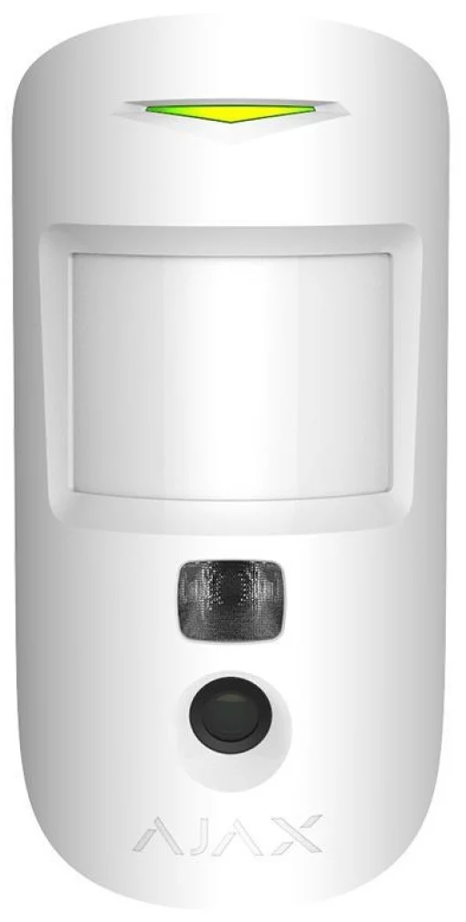 Датчик руху з покращеною фотофіксацією Ajax HDR MotionCam, Jeweller, бездротовий, білий