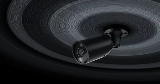 IP-Камера дротова Ajax BulletCam HL black, 5мп, 2.8мм, гібридне підсвічування IR 50м, білий Led 50м, Poe, True WDR, IP 65,  аудіо, кут огляду 100° до 110°, вулична, чорна