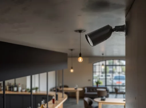 IP-Камера дротова Ajax BulletCam HL black, 5мп, 2.8мм, гібридне підсвічування IR 50м, білий Led 50м, Poe, True WDR, IP 65,  аудіо, кут огляду 100° до 110°, вулична, чорна