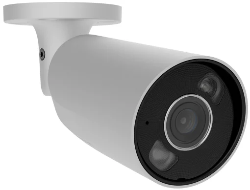 IP-Камера дротова Ajax BulletCam HL white, 5мп, 4мм, гібридне підсвічування IR 50м, білий Led 50м, Poe, True WDR, IP 65,  аудіо, кут огляду 75° до 85°, вулична, біла