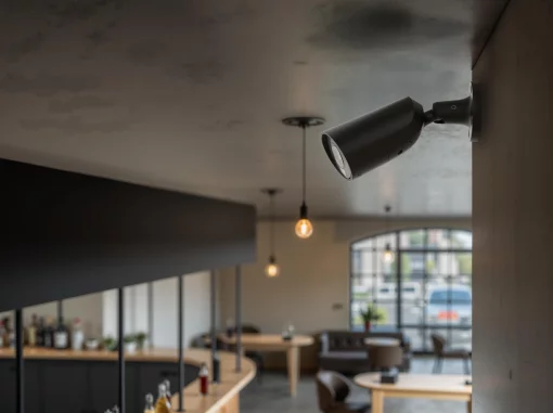 IP-Камера дротова Ajax BulletCam HL black, 8мп, 2.8мм, гібридне підсвічування IR 50м, білий Led 50м, Poe, True WDR, IP 65,  аудіо, кут огляду 100° до 110°, вулична, чорна