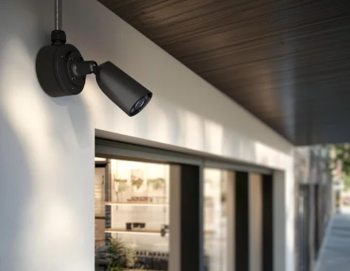 IP-Камера дротова Ajax BulletCam HL black, 8мп, 4мм, гібридне підсвічування IR 50м, білий Led 50м, Poe, True WDR, IP 65,  аудіо, кут огляду 75° до 85°, вулична, чорна