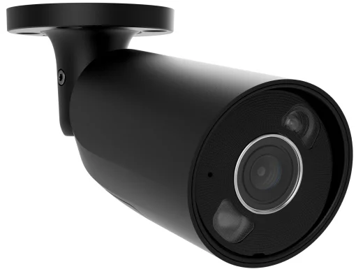 IP-Камера дротова Ajax BulletCam HL black, 8мп, 4мм, гібридне підсвічування IR 50м, білий Led 50м, Poe, True WDR, IP 65,  аудіо, кут огляду 75° до 85°, вулична, чорна