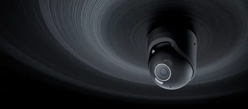 IP-Камера дротова Ajax TurretCam HL black 5мп, 2.8мм, гібридне підсвічування IR 50м, білий Led 50м, Poe, True WDR, IP 65, ІЧ 50м, аудіо, кут огляду 100° до 110°, купольна, чорна