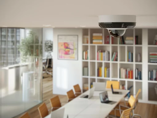 IP-Камера дротова Ajax DomeCam Mini HL white, 5мп, 4мм, гібридне підсвічування IR 15м, білий Led 15м, Poe, True WDR, IP 65, ІЧ 15м, аудіо, кут огляду 75° до 85°, міні купольна, біла