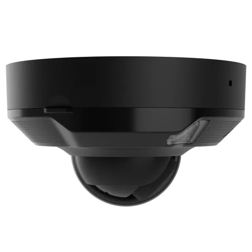 IP-Камера дротова Ajax DomeCam Mini HL black, 8мп, 2.8мм, гібридне підсвічування IR 15м, білий Led 15м, Poe, True WDR, IP 65, ІЧ 15м, аудіо, кут огляду 100° до 110°, міні купольна, чорна
