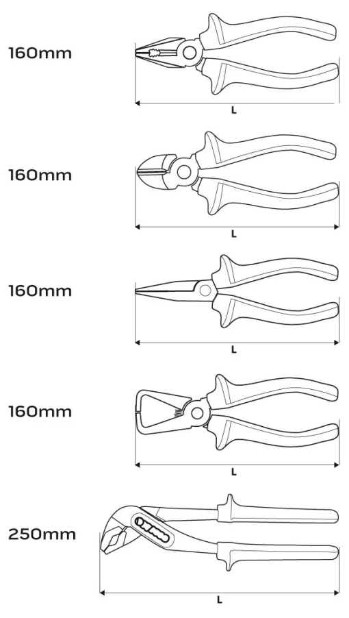 Набір інструментів Neo Tools, для електрика 1000В, CrV та S2, 13шт