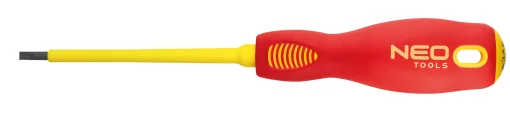 Викрутка Neo Tools плоска, діелектрична, SL3x100мм, сталь SVCM