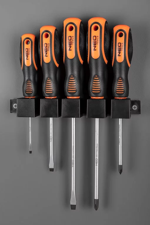 Викрутки Neo Tools SL,PH, сталь CrV, набір 5шт