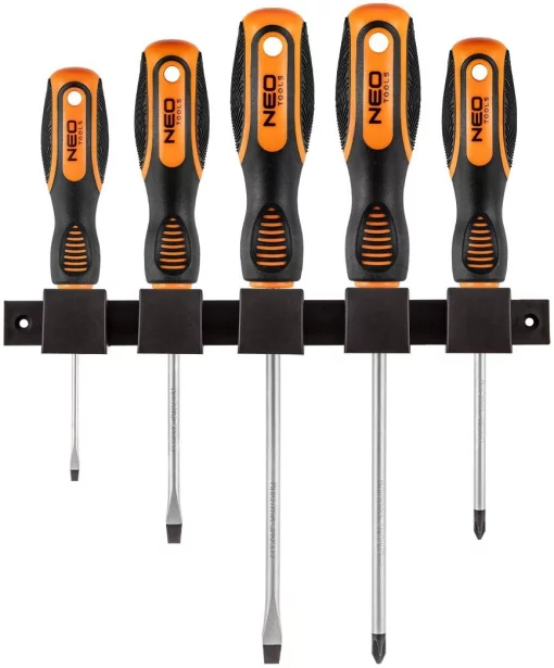 Викрутки Neo Tools SL,PH, сталь CrV, набір 5шт