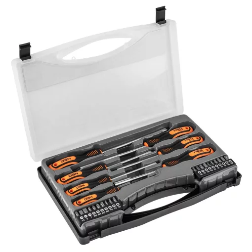 Викрутки Neo Tools 20 біт, SL,PH,Torx,H, сталь CrV, кейс набір 27шт