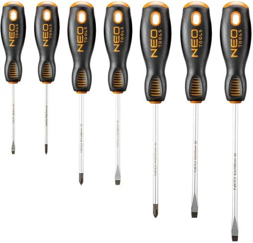 Викрутки Neo Tools SL,PH, сталь S2, набір 7шт
