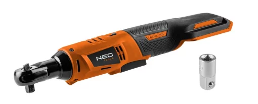Тріскачка акумуляторна Neo Tool Energy+ 18В 60Нм 250об/хв 3/8" адаптер 1/2" 0.89кг без АКБ та ЗП