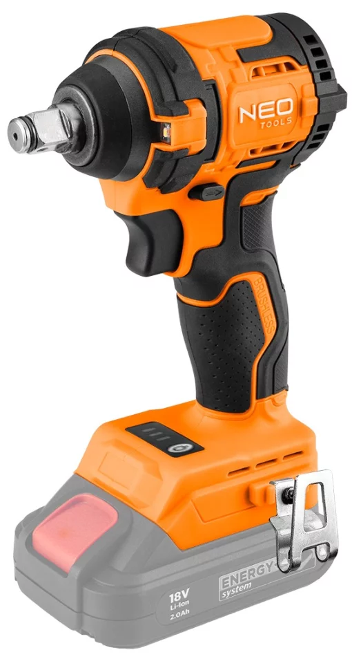 Гайковерт ударний Neo Tools Energy+ 18В 350Нм 2500об/хв 1/2" 3 швидкості 1.1кг без АКБ та ЗП
