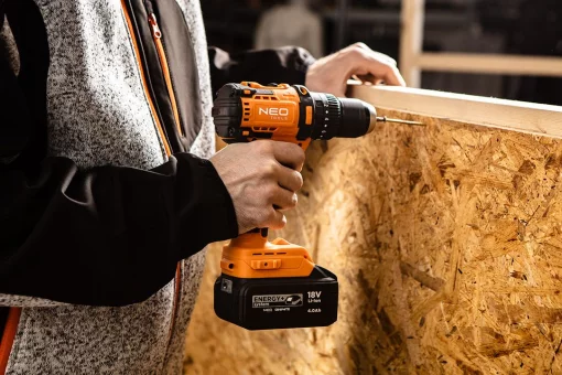 Шурупокрут-дриль акумуляторний Neo Tools Energy+ 18В 95Нм 0-320·0-1700об/хв 1.2кг без АКБ та ЗП