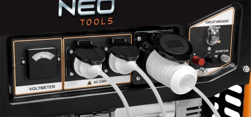 Генератор бензиновий Neo Tools 230В, 6/6.5кВт, електростартер, 85кг