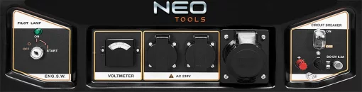 Генератор бензиновий Neo Tools 230В, 6/6.5кВт, електростартер, 85кг