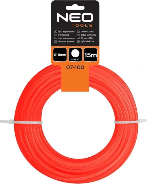 Ліска косильна Neo Tools 1.6мм 15м