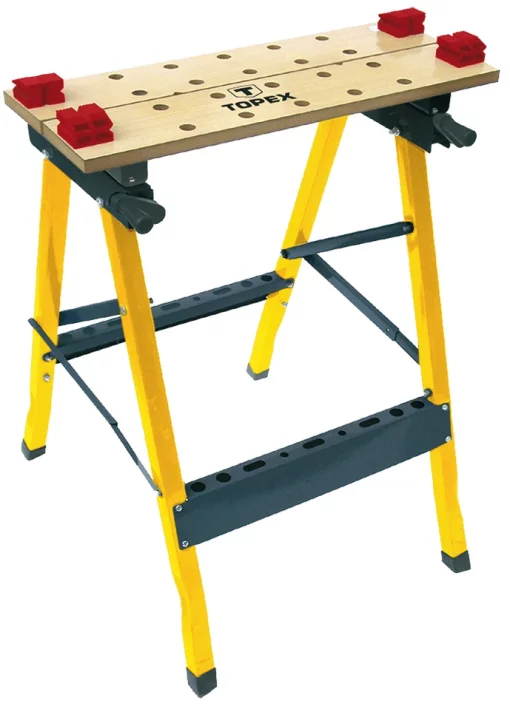 Верстат складаний TOPEX 60x24x80см навантаження до 100кг 6.55кг робоча поверхня ДВП
