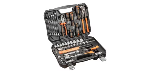 Набір інструментів Neo Tools, 1/2", 1/4", універсальний, CrV, 56шт