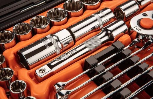 Набір інструментів Neo Tools, 1/2", 1/4", CrV, 71шт