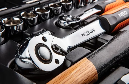 Набір інструментів Neo Tools, 1/2", 1/4", універсальний, CrV, 100шт